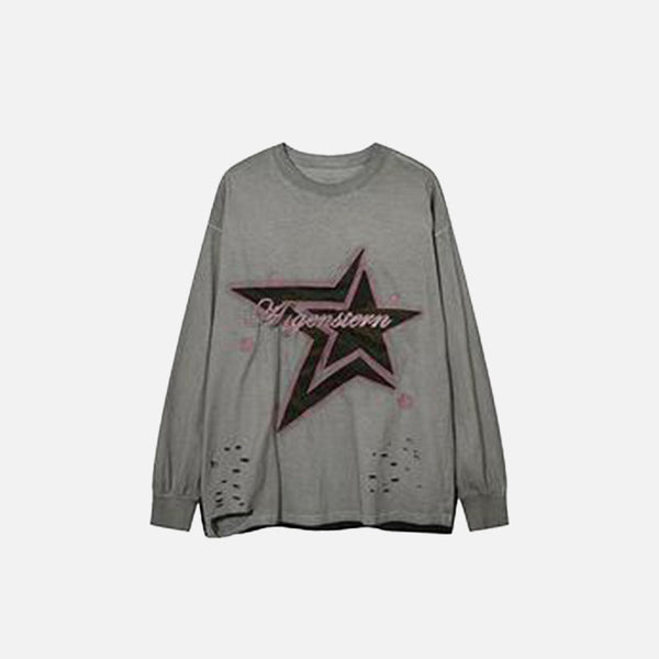 Star Drop Boxy Sweatshirt alternatif görünüm