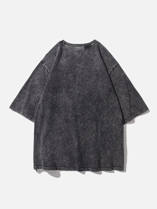 Zipper Side Stoicism T-Shirt alternatif görünüm