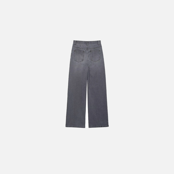 Chic Black Denim Womens Denim alternatif görünüm