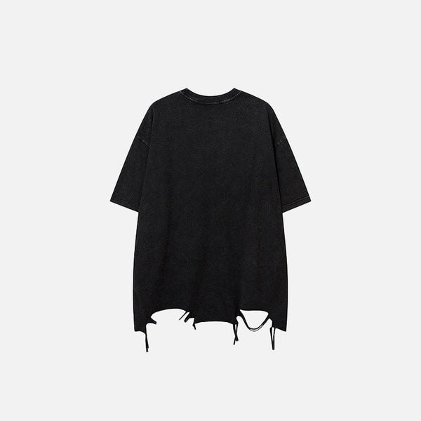 Circa-2000 Chain Ripped Stone-Rinsed T-Shirt alternatif görünüm