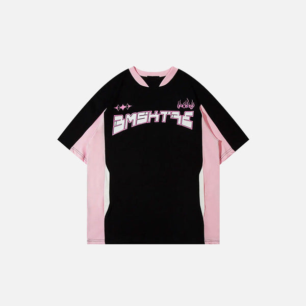 Color Blocking Athletic T-Shirt alternatif görünüm