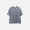 Crew Neck Block-Color Color Drop-Shoulder T-Shirt
