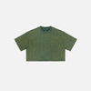 Women's Sun-Bleached Stitching Crop Top
