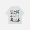 Now-Style Pup-Print Print Easy-Fit Short T-Shirt