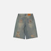 Rinse Faded Denim Shorts