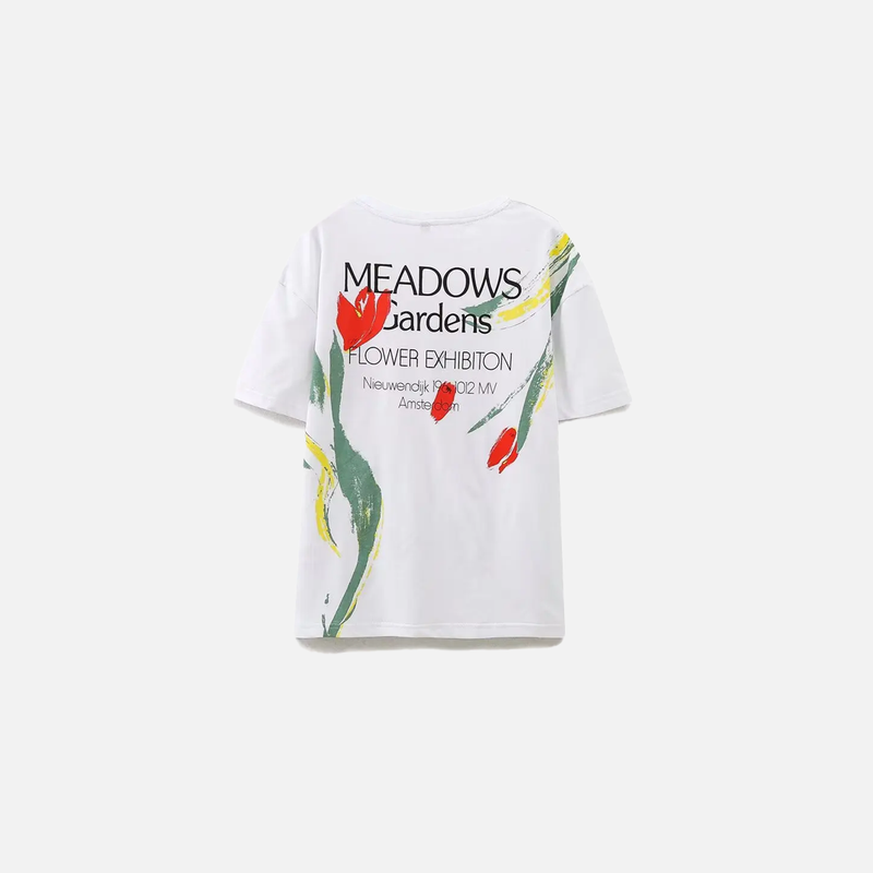 Women Cotton Print Floral Vibrant T-Shirt