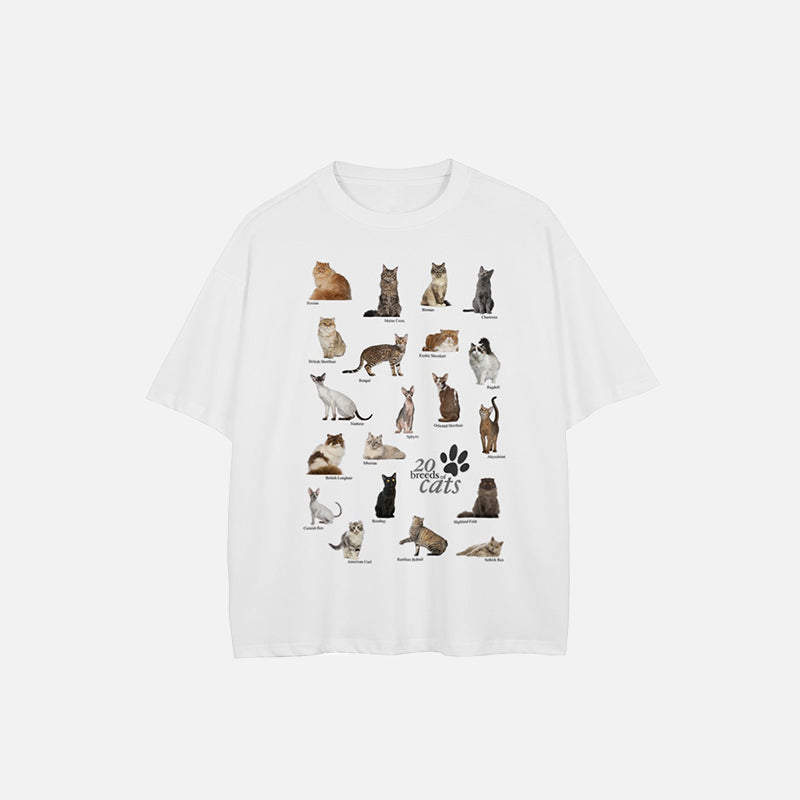 Various Feline Breeds Visual T-Shirt