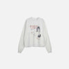 Front view of the gray Relentless Vision Sweatshirt in a gray background