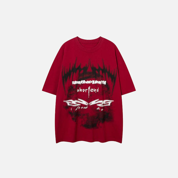 Blurring Specter Print T-Shirt alternatif görünüm