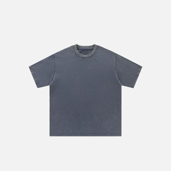 Boxy-Fit Easy-Fit Pure-Hue Color T-Shirt alternatif görünüm