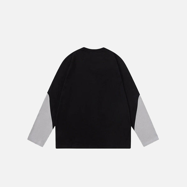 Digital-Age Laid-Back Long Sleeve T-Shirt alternatif görünüm