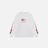 Front view of the white Urban Wave Performance T-shirt in a gray background