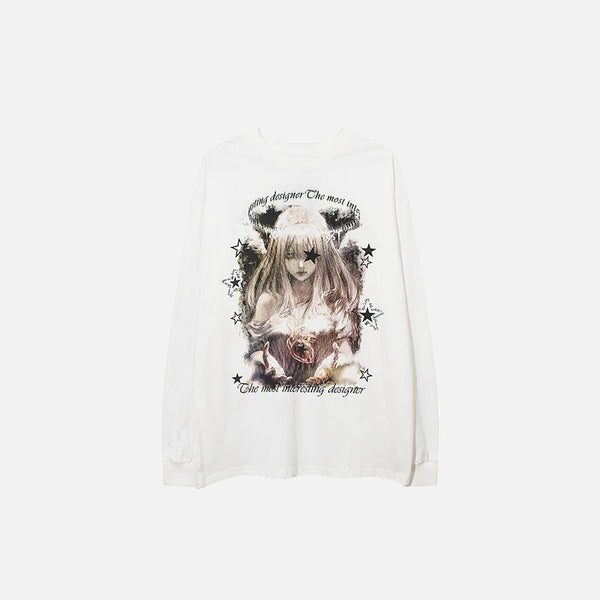 Divine Feminine Graphic Sweatshirt alternatif görünüm