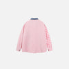 Rosy Friends Patchwork Button Top