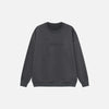 Front view of the dark gray Modern Classic Sweatshirt in a gray background