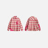 Reversible Plaid Long Sleeve Top