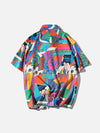Ukiyo-e Wave Colorful Print Top