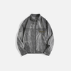 Versatile Metro Faded Batik Denim Jacket