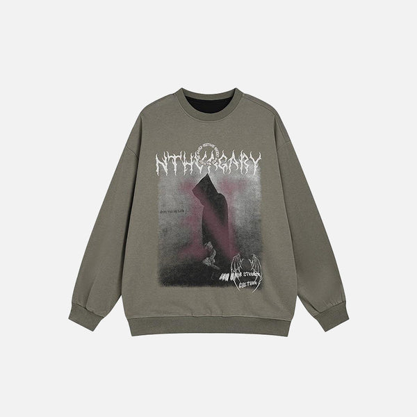 Dark Hour Reaper Graphic Sweatshirt alternatif görünüm