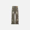 Irregular Rinse Pintuck Denim