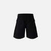 Hand-polished Belt Black Denim Shorts