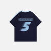 Circa-2000 Letter Designed Print Spliced T-Shirt