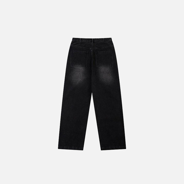 Strap Detail Denim Bottoms alternatif görünüm