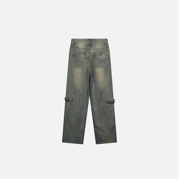 2000s Heritage High Street Denim Trousers alternatif görünüm
