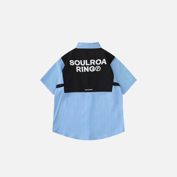 Vest-Front Stripe Colorblock Top alternatif görünüm