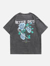 Better Days Acid-Rinsed Boxy-Fit T-Shirt