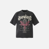 Block-Style Midnight Dark-Craft Illustrated Patterned Boxy-Fit T-Shirt