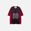 Sport Jersey Mesh Flexible Rhinestone T-Shirt
