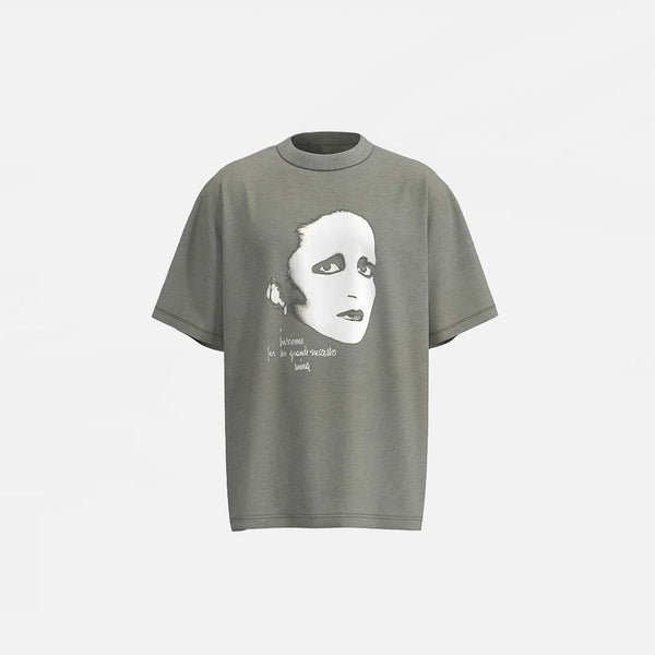 Artwork Face Stamped T-Shirt alternatif görünüm