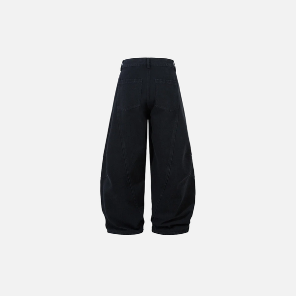 Faded Black Scimitar High Street Bell Leg Denim alternatif görünüm