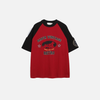 Durable Nostalgia Spliced Everyday Cotton T-Shirt