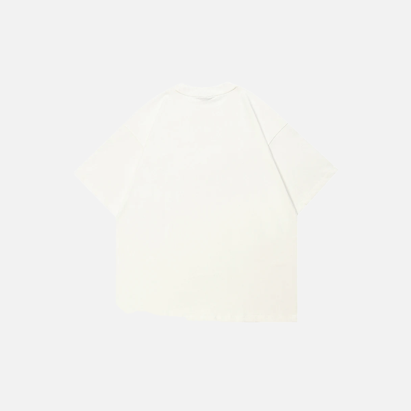 Designed Kissing Aesthetic White T-Shirt alternatif görünüm