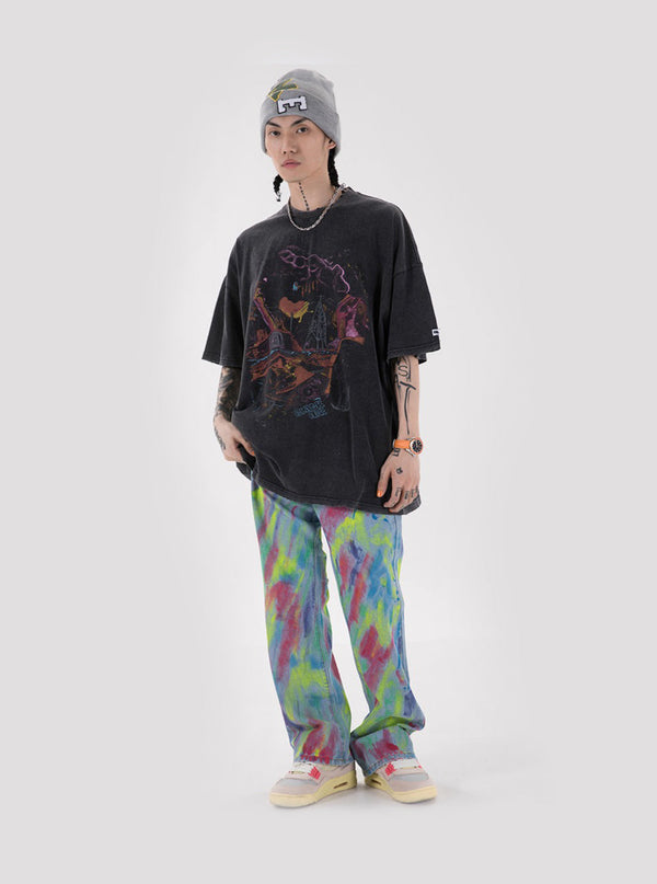 Chaos Oversized Crewneck T-Shirt alternatif görünüm