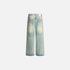 Breathable Faded Torn Denim Bell-Leg Denim
