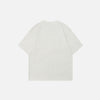 Hand-Drawn-Art Characters Imprinted Short Sleeve T-Shirt