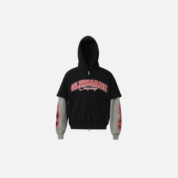 Flame Layer Y2K Hood Sweatshirt alternatif görünüm