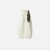 Wild Print Splicing Bell Leg Denim