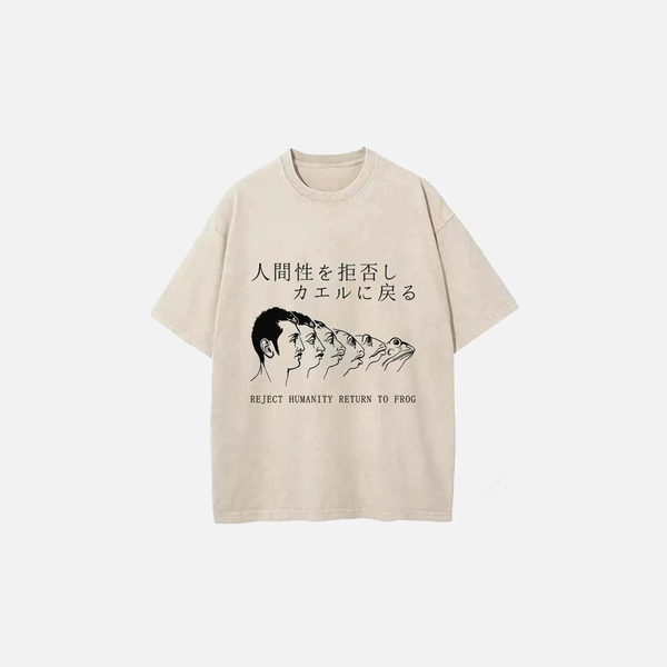 Frog Sun-Bleached Round Neck T-Shirt alternatif görünüm