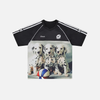 Insulated Dalmatian Visual Mesh Jersey T-Shirt