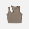 Statement Rib-knit Tank Top