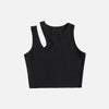 Statement Rib-knit Tank Top