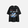 Millennium Versatile Black Hip Hop Letter Print T-Shirt