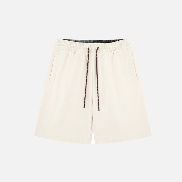 Cord Stripe Hip-Hop Shorts alternatif görünüm