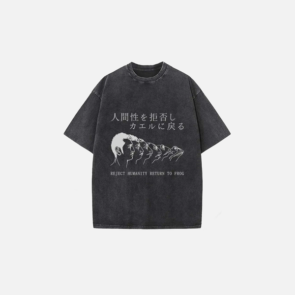 Frog Sun-Bleached Round Neck T-Shirt
