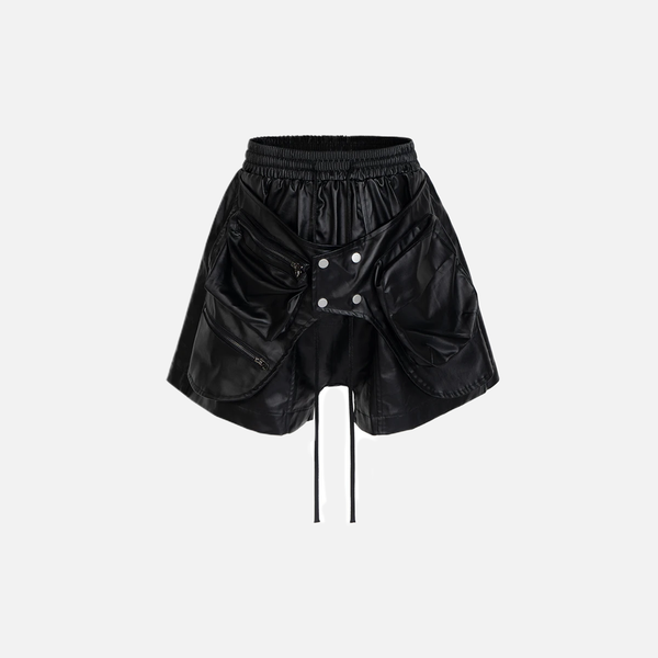 Dark Cord Gothic Shorts alternatif görünüm