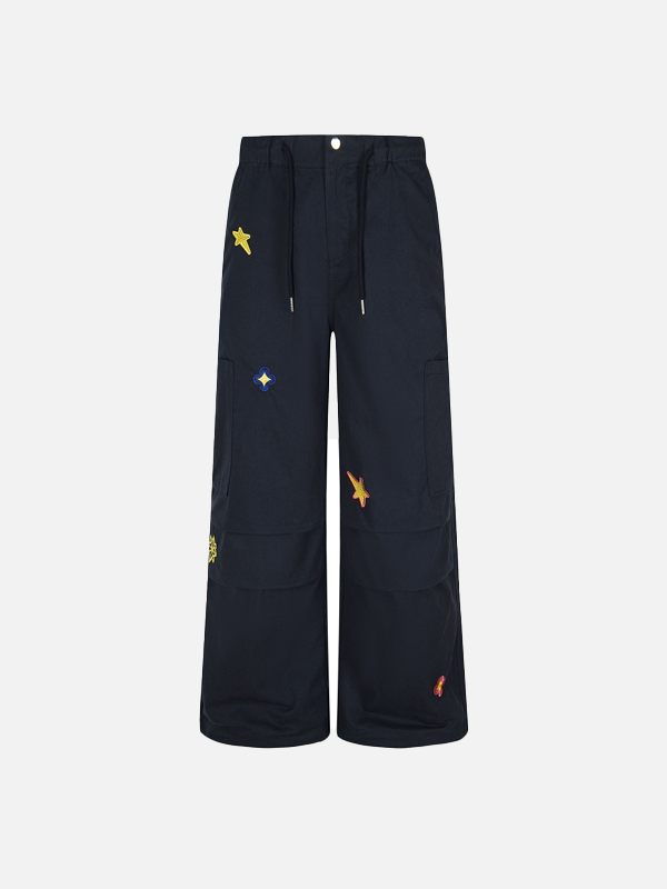 Star Stitch Euro Wide-Leg